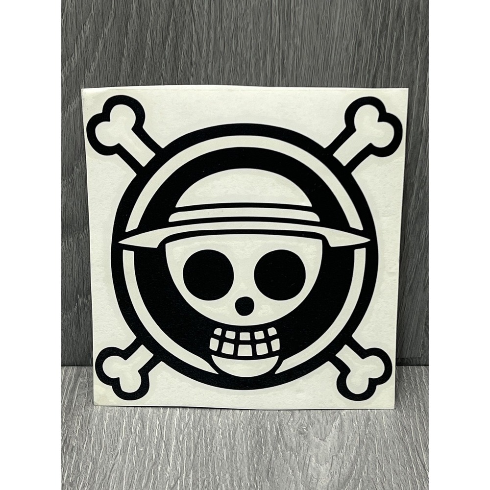 One Piece Straw Hat Pirates Jolly Roger Vinyl Decal Sticker Luffy Anime Manga